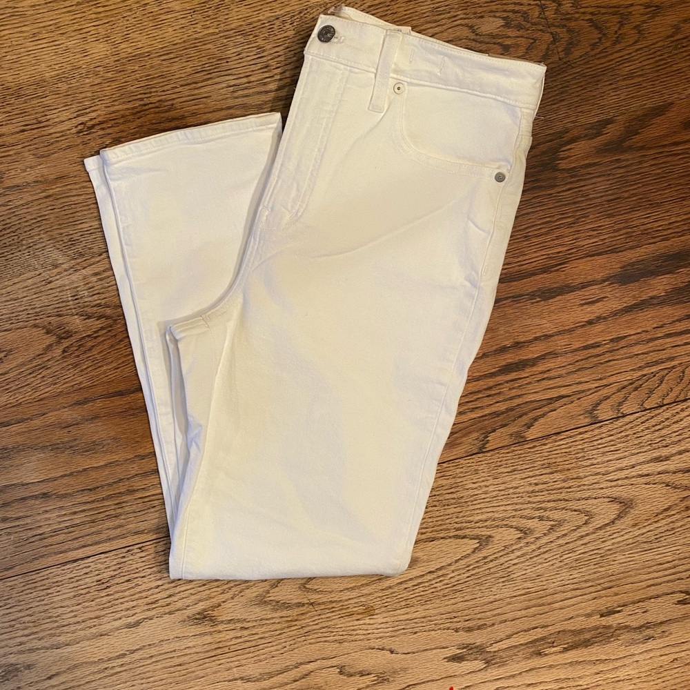 Madewell Women's The High-Rise Perfect Vintage Jean in Tile White size W 29 NWT